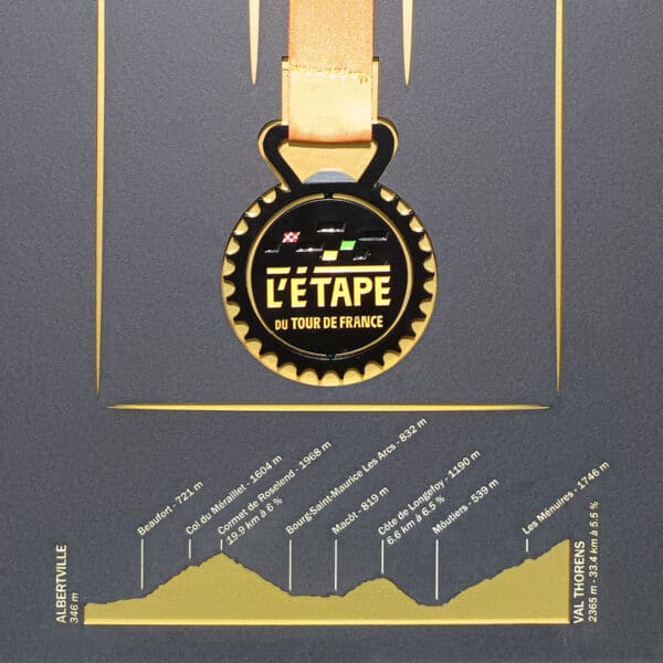 Cadre médaille de l'Etape du Tour de France 2019 "Albertville - Val Thorens" – Image 3