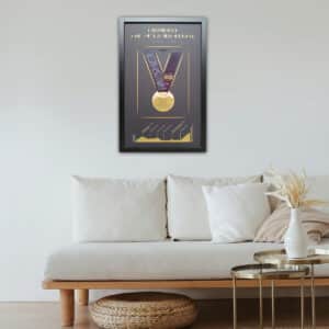 Cadre médaille de l'Etape du Tour de France Femmes 2025 "Chambéry - Col de la Madeleine"