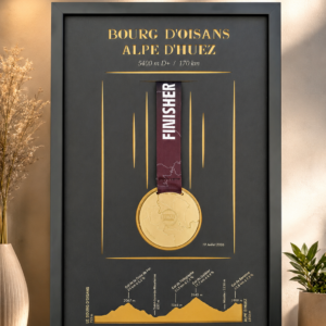 Cadre Médaille de l'Etape du Tour 2026 "Bourg d'oisans - Alpe d'Huez"