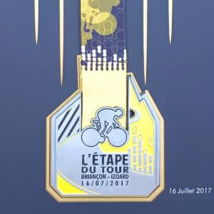 Cadre médaille Etape du Tour 2017 « Briançon - Izoard » – Image 4